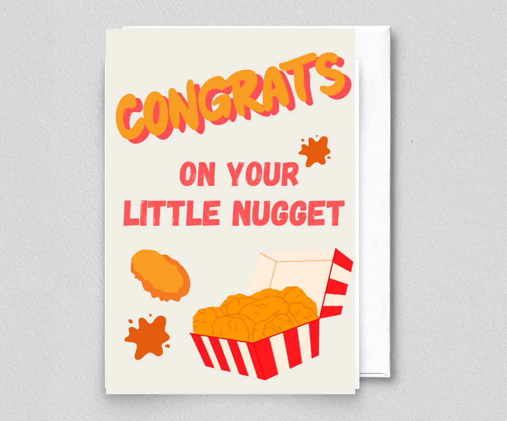 Congrats On Your Little Nugget Card