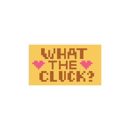 What the Cluck Gold 1.25"x 2.25" Mini