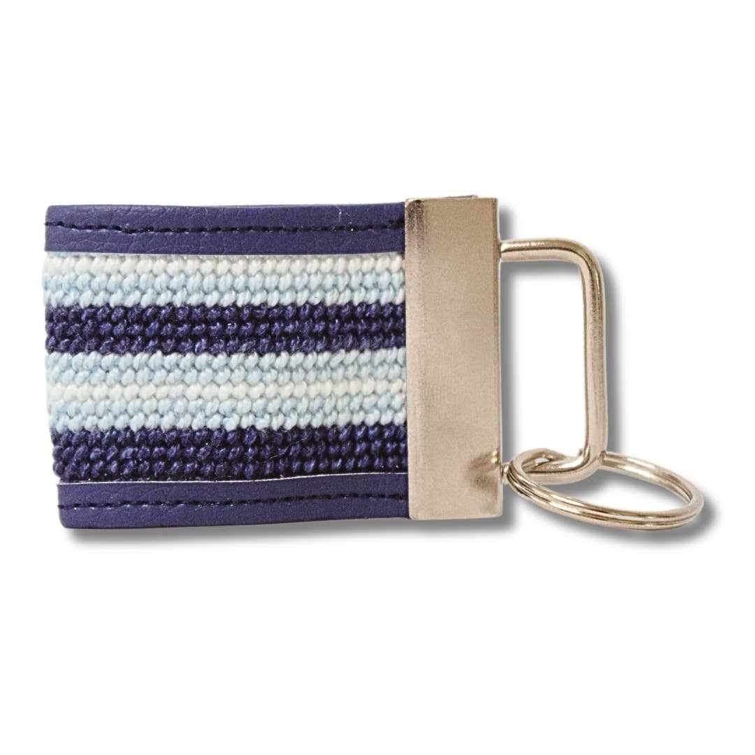Needlepoint Key Fob Kit - blues