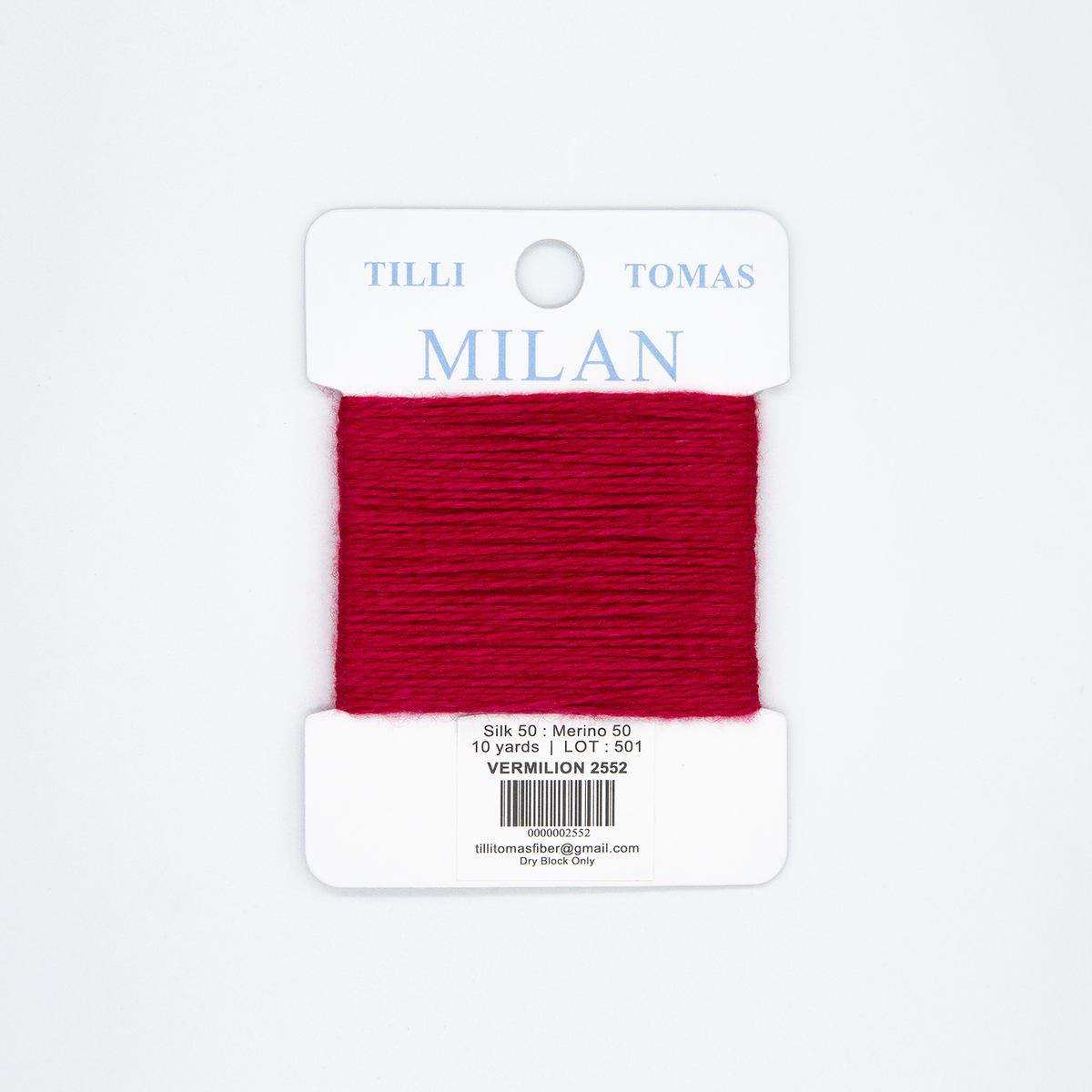 Milan Card - Vermilion 2552
