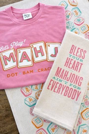 Bless Your Heart...Mahjong Kitchen Towel