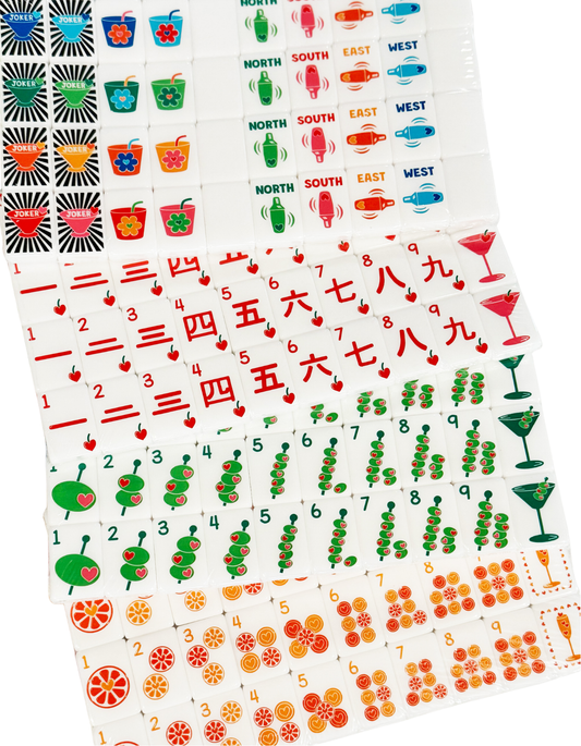 Martini Line Mahjong Tiles