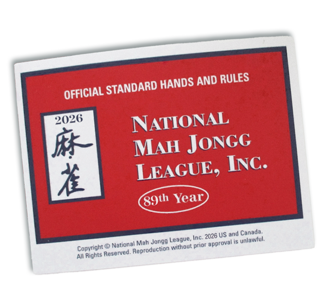Official 2026 NMJL Game Card - Standard Size