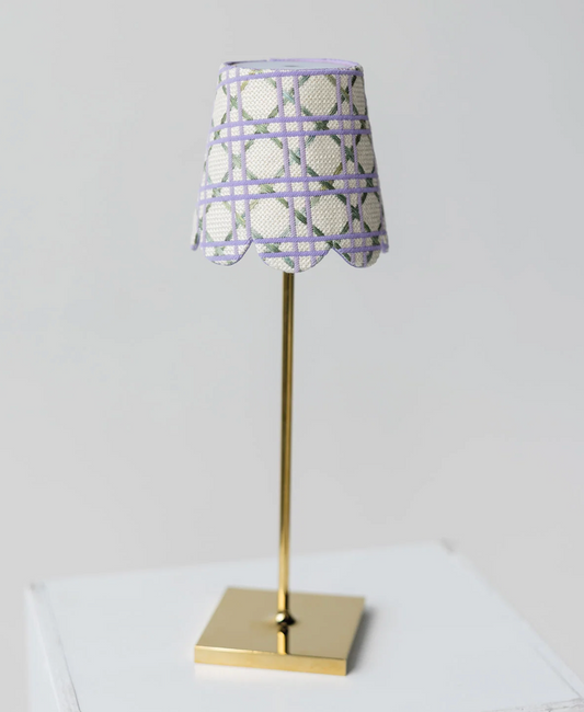Lavender Cane Lampshade