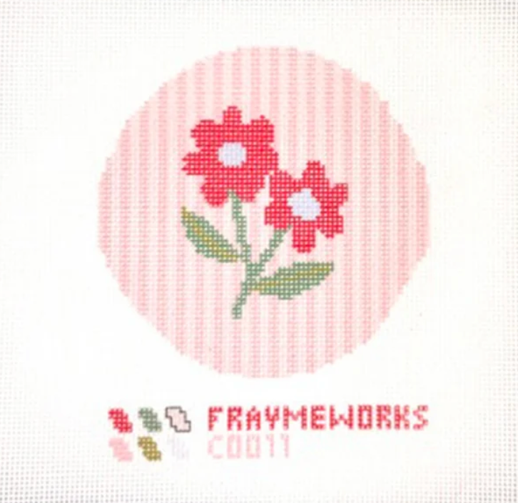 TRUNK Modern Flowers Red 4x4"