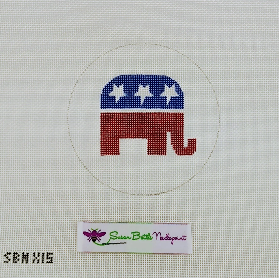 GOP Elephant Ornament