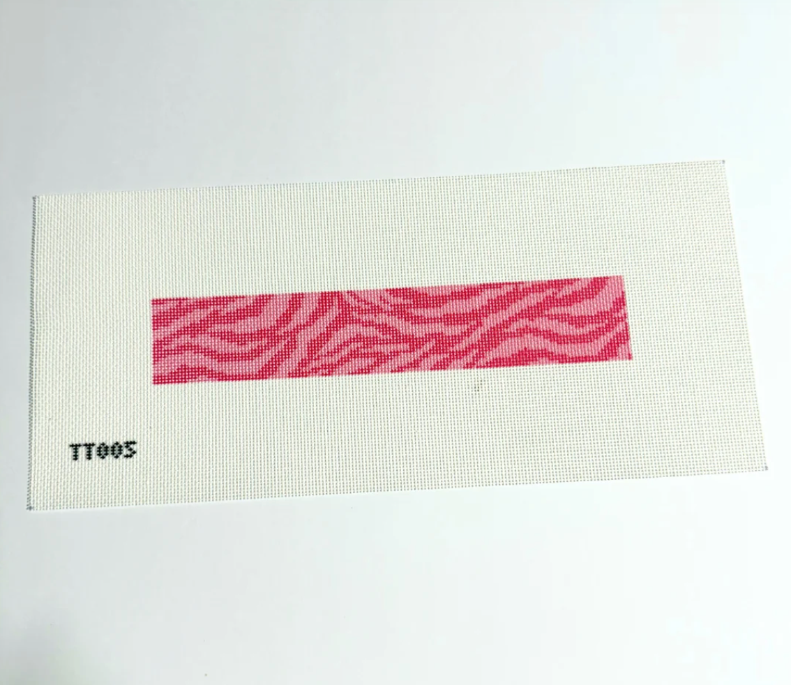 Pink Zebra Key Fob