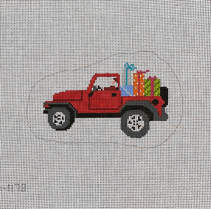 Santa Driving a Jeep