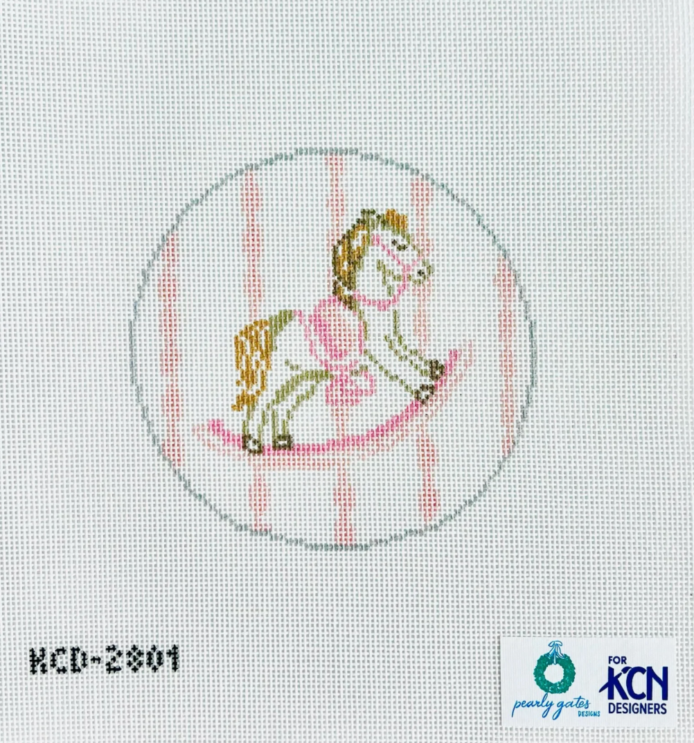 Pink Rocking Horse Round