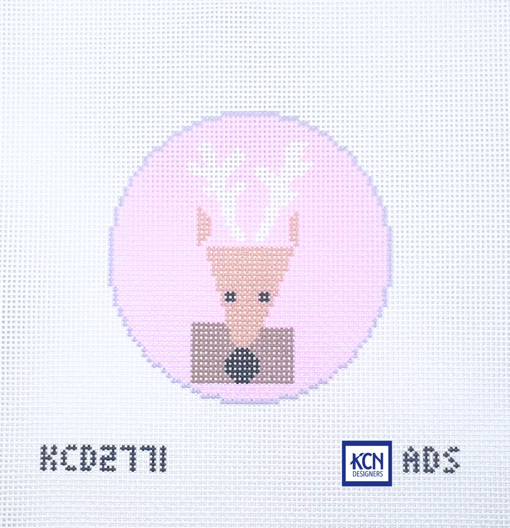 Pink Reindeer Round