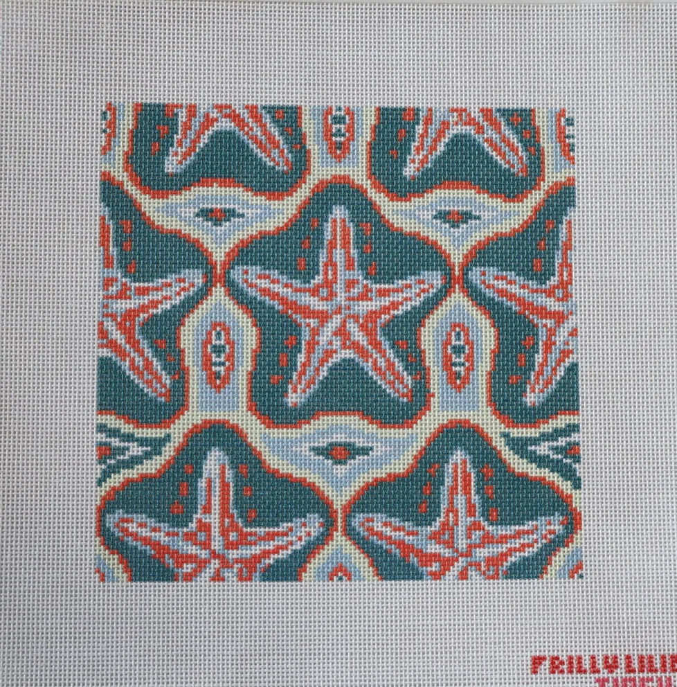 Frilly Lillies Starfish Pattern