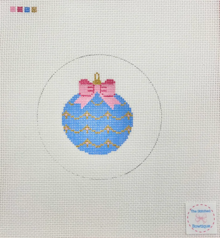 Blue Round Ornament