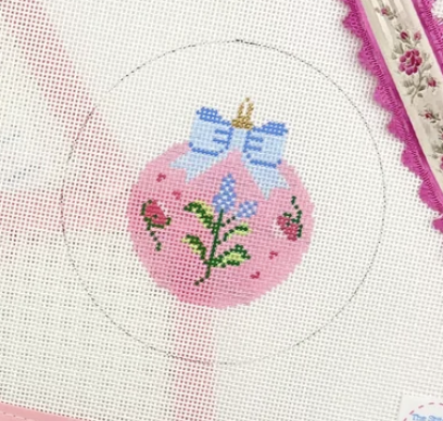 Pink Round Ornament