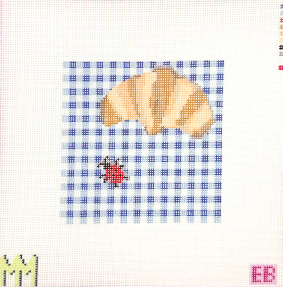 Croissant and Lady Bug Coaster