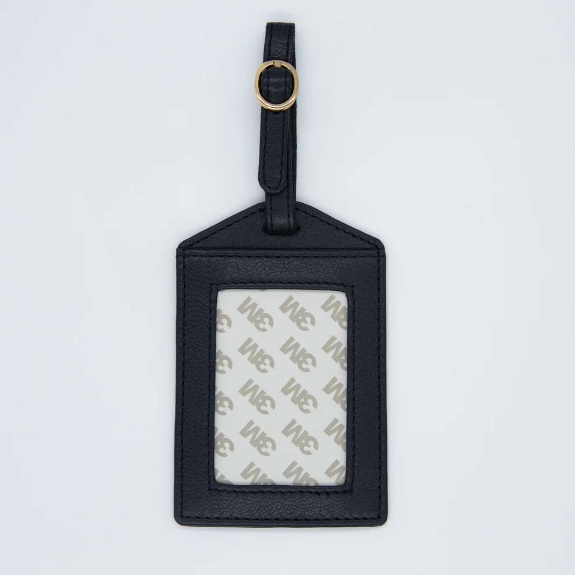 Leather Luggage Tag - Black