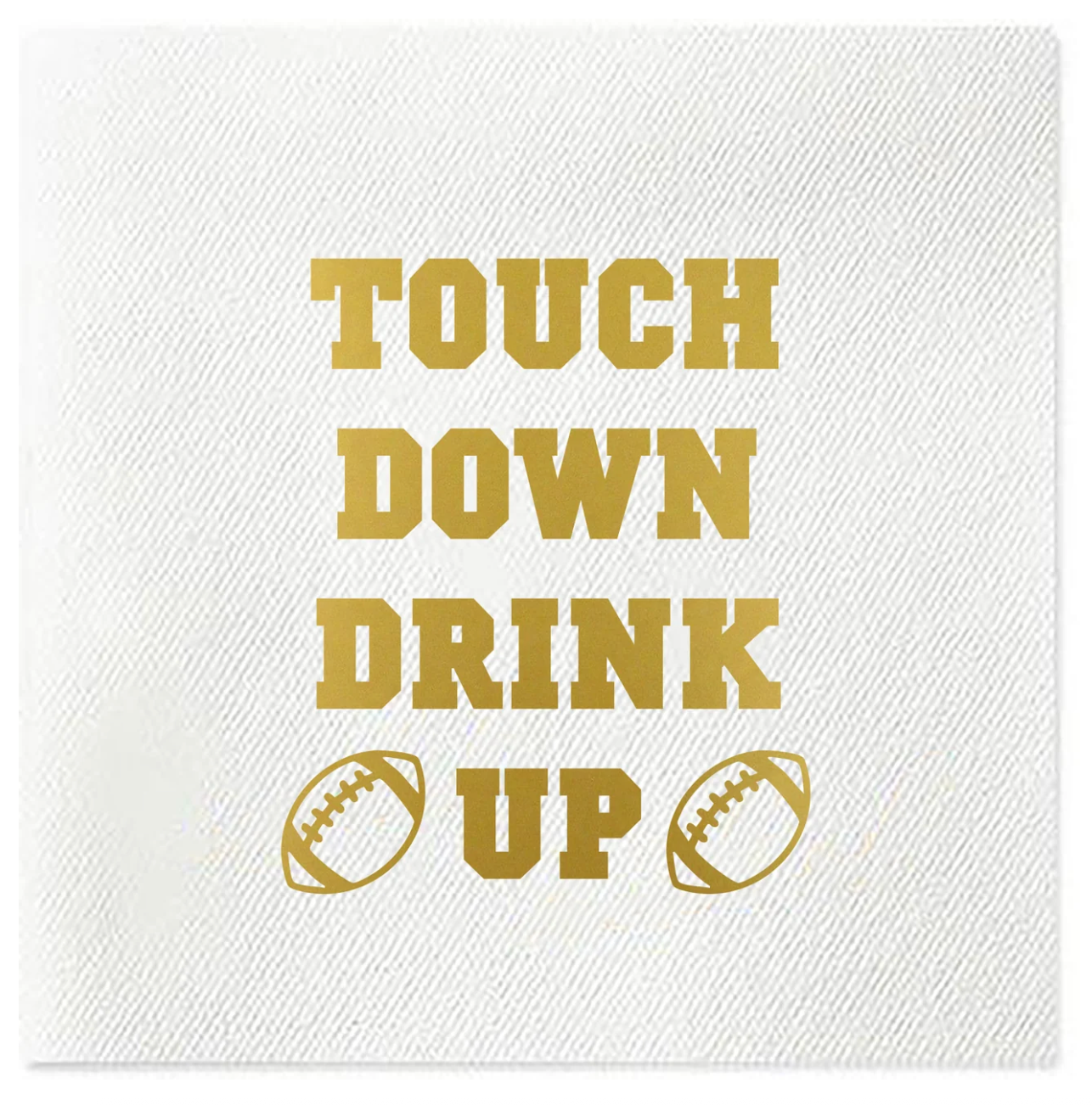 Touch Down Drink Up Napkins