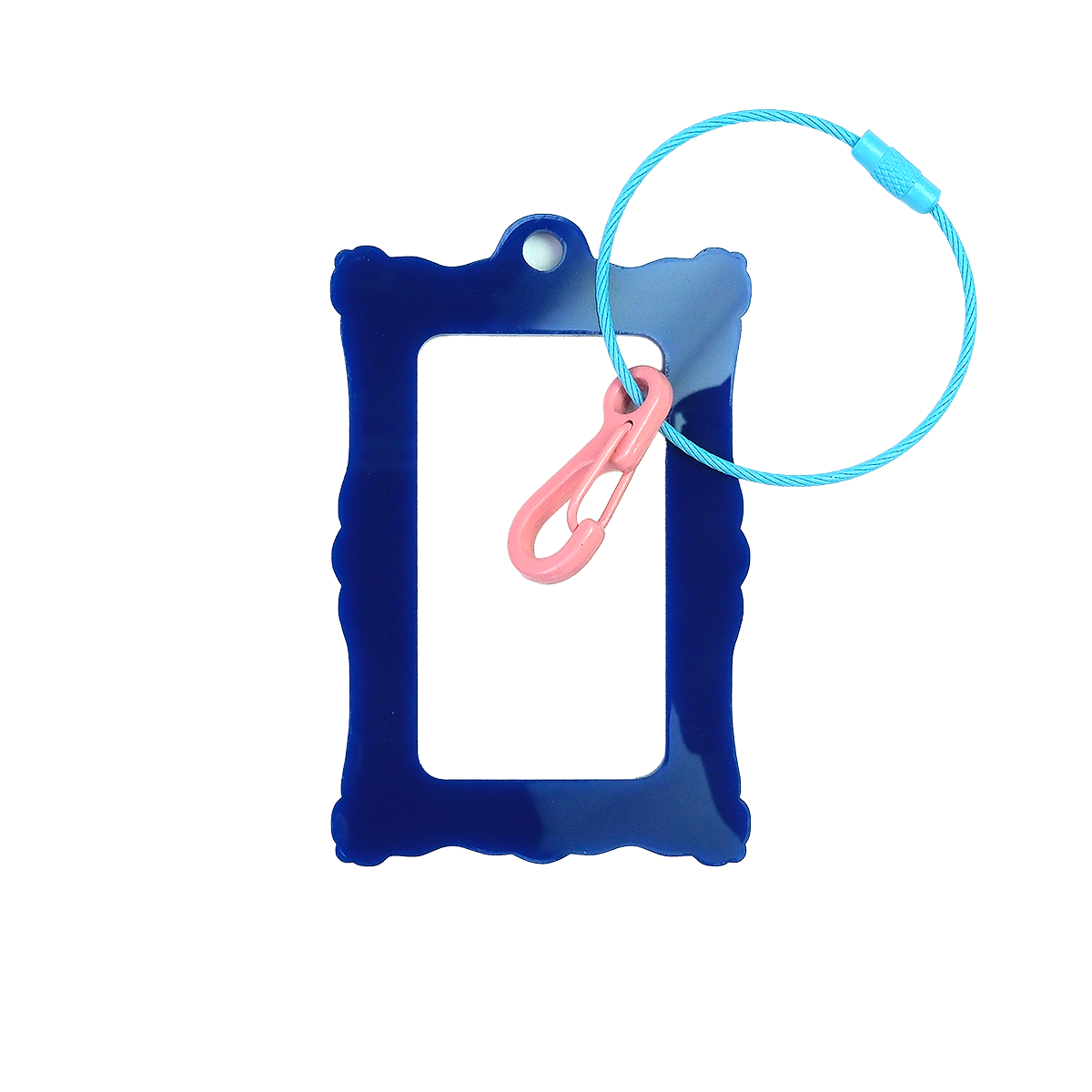 Bag Tag: Ornate Frame: Navy