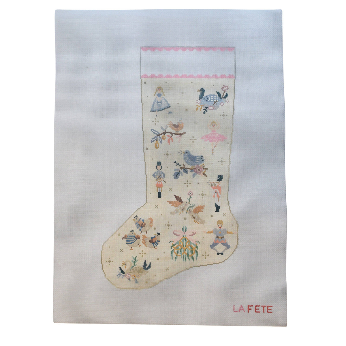 12 Days of Christmas Cream Stocking