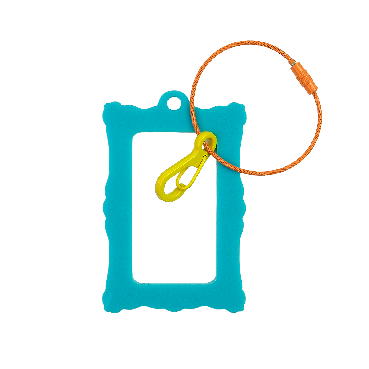 Bag Tag: Ornate Frame: Navy