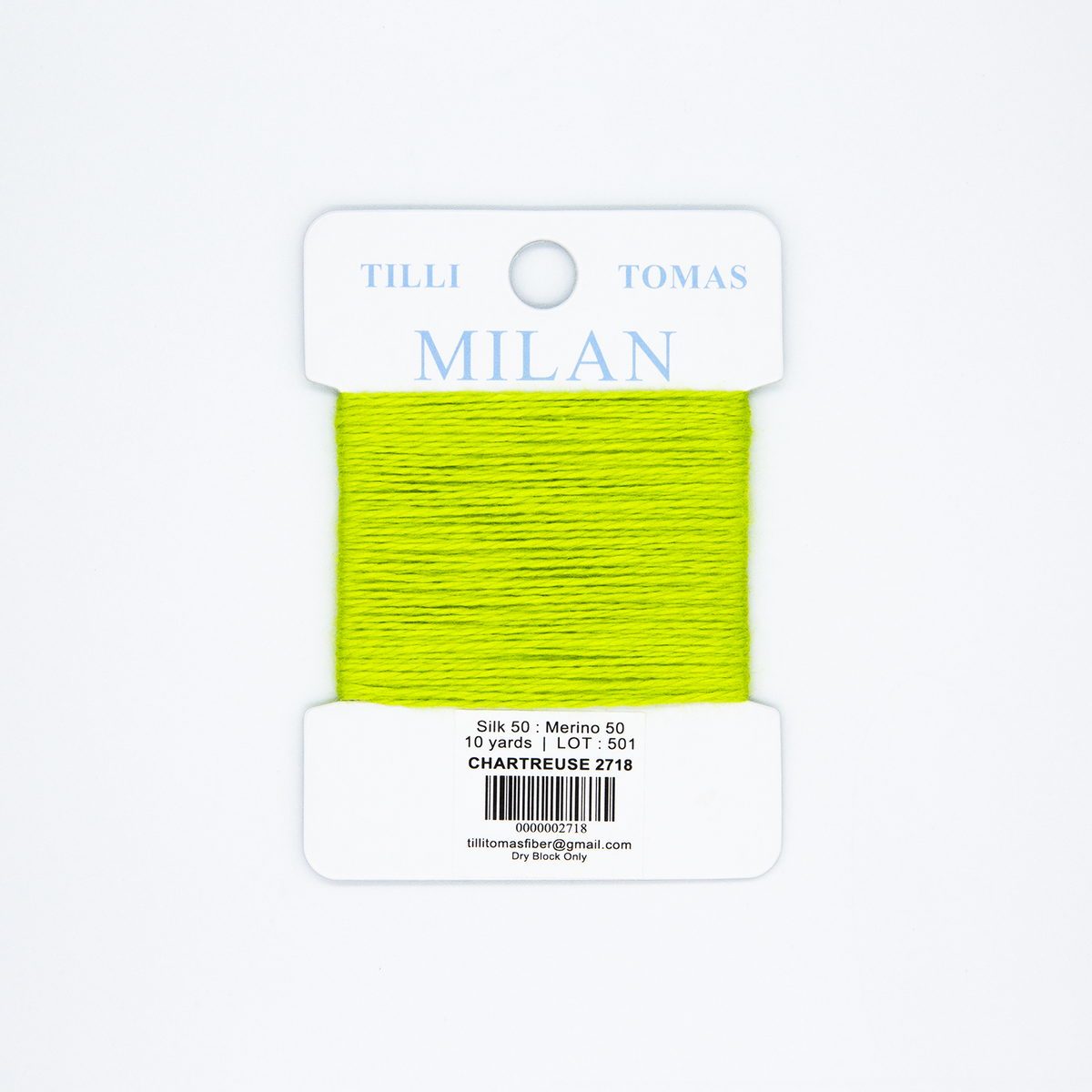Milan Card - Chartreuse 2718