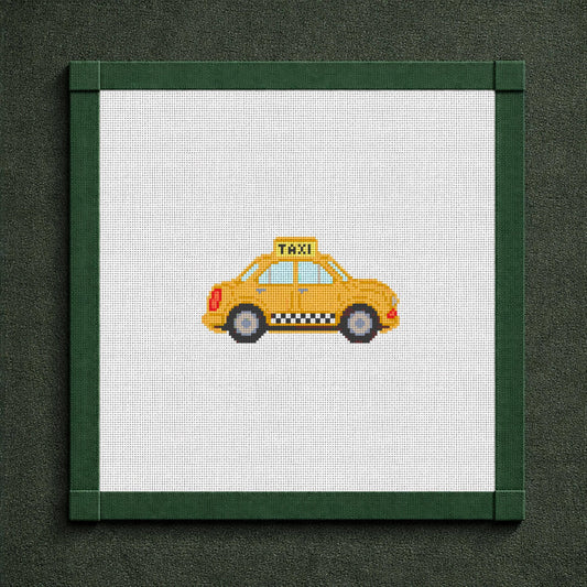 Vintage NYC Checker Taxi Canvas