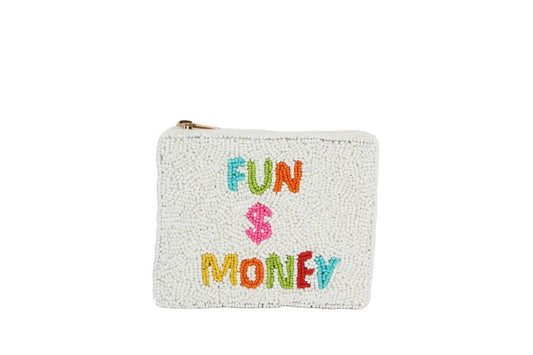 FUN $ Beaded Coin Purse