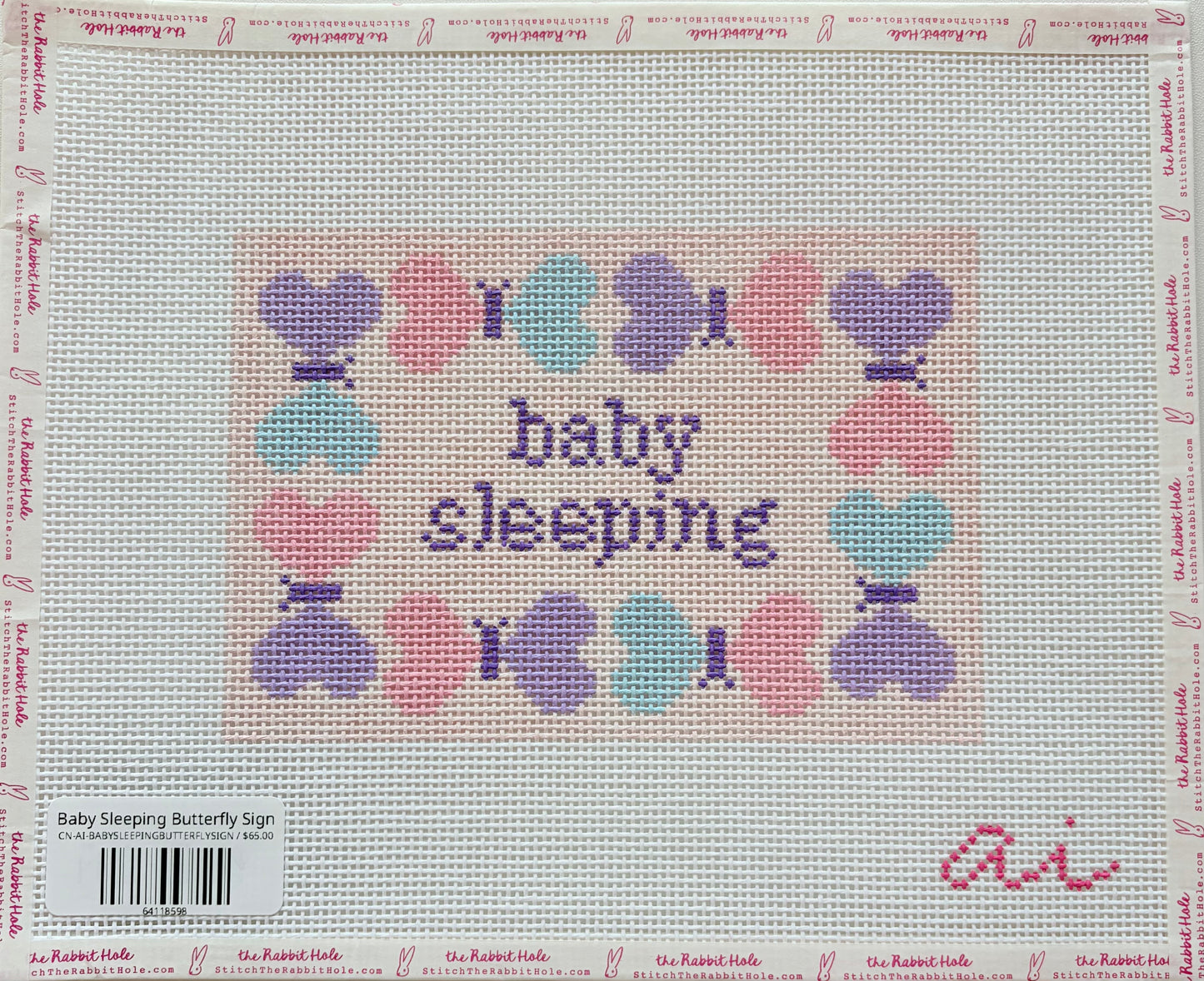 Baby Sleeping Butterfly Sign