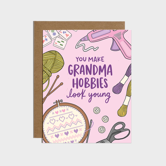 Grandma Hobbies Birthday Card
