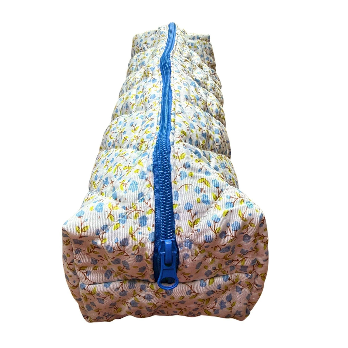 Blue & White Floral Roll-It-Up Bag
