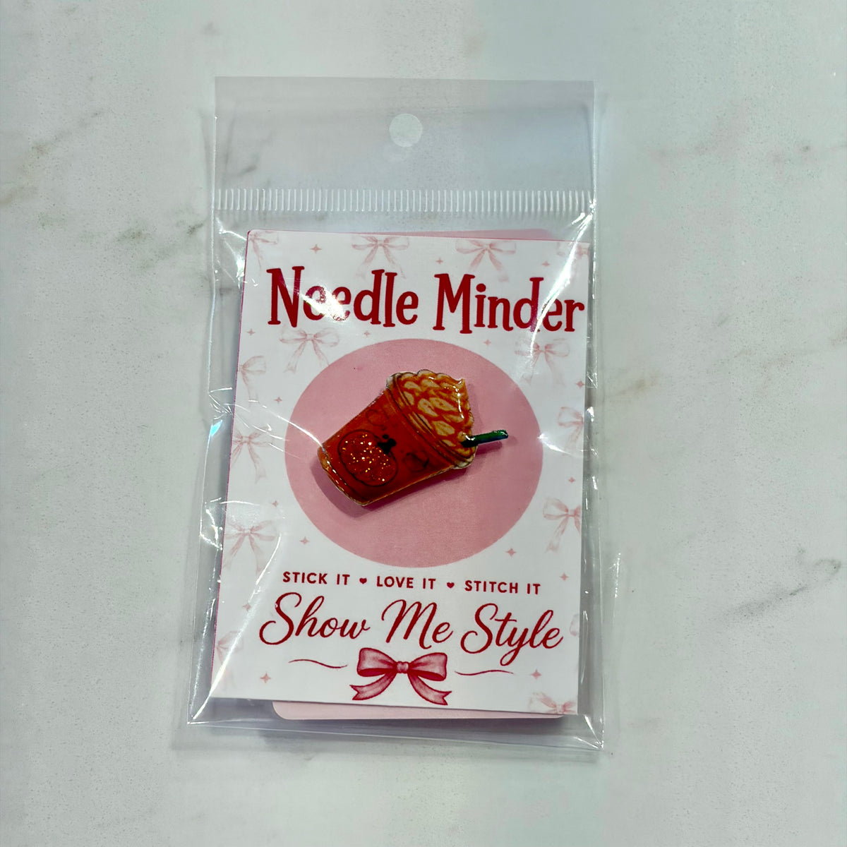 Pumpkin Spice Latte Needle Minder