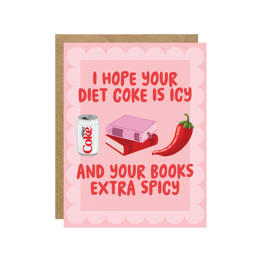 Diet Soda Icy Books Spicy Card