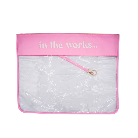 XL "In The Works" Project Bag: Bubblegum
