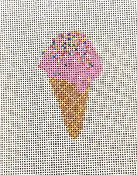 Pink Ice Cream Cone