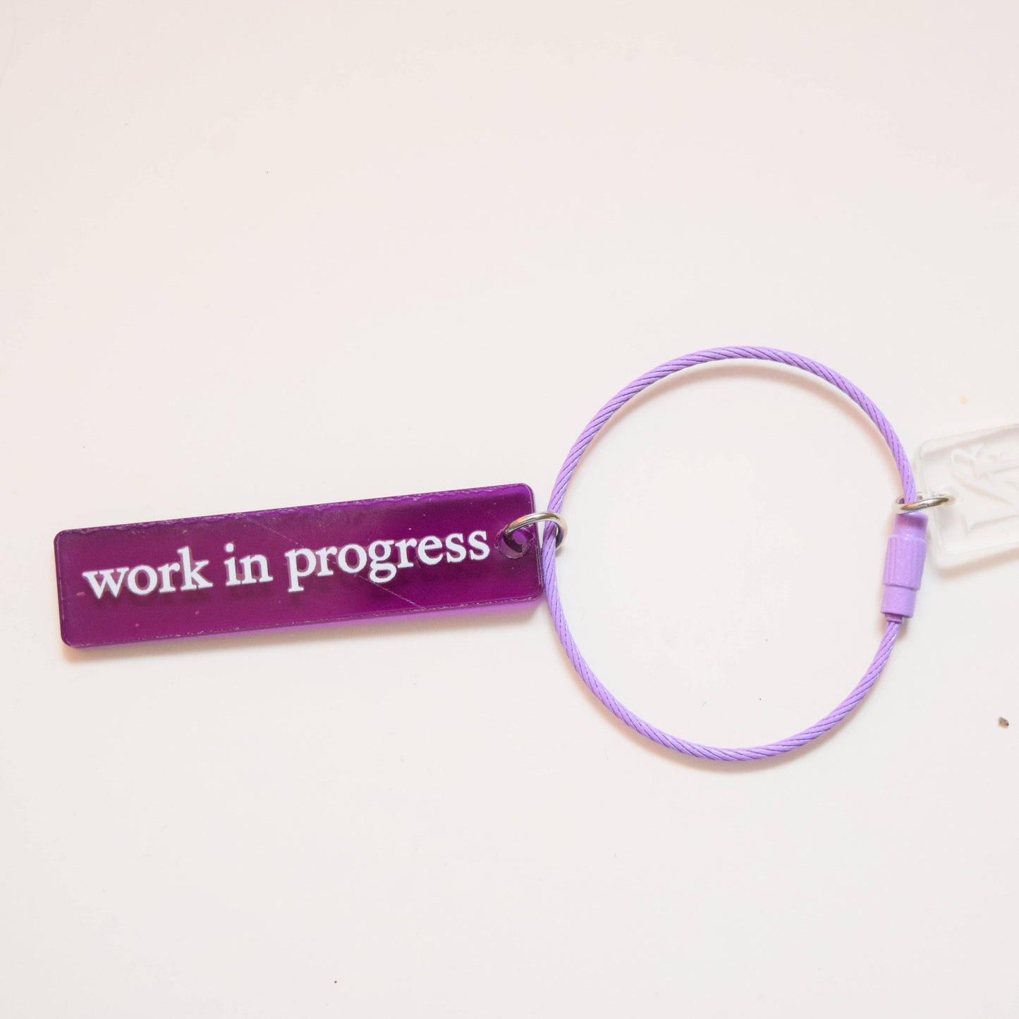 'Work In Progress' Thread Ring: Purple