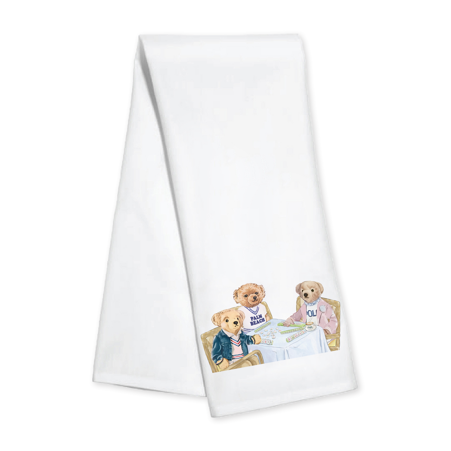 COMO Girls Playing Mahjong Kitchen Towel
