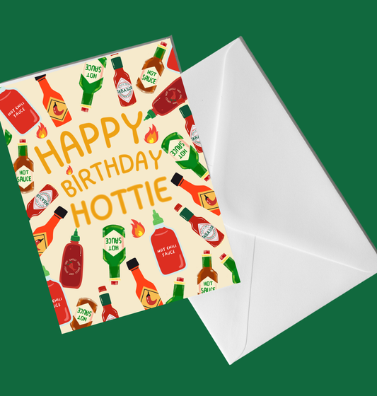 Happy Birthday Hottie Card