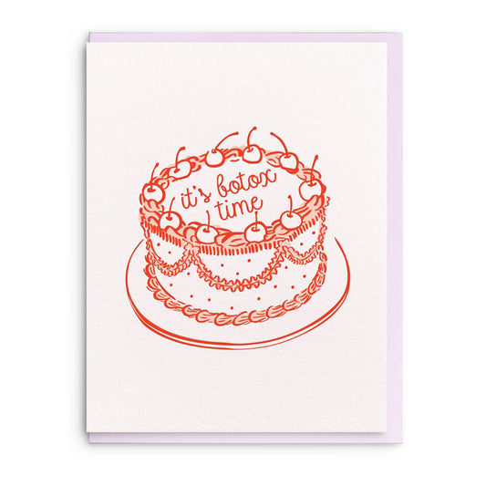 Botox Time Birthday Card