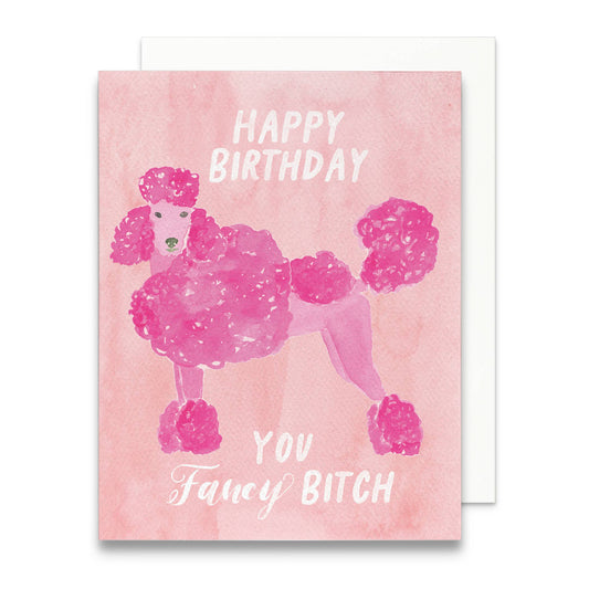 Poodle Birthday Card