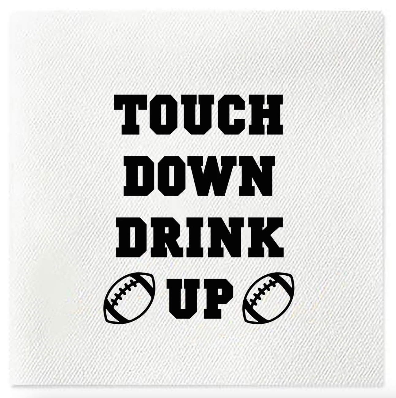 Touch Down Drink Up Napkins