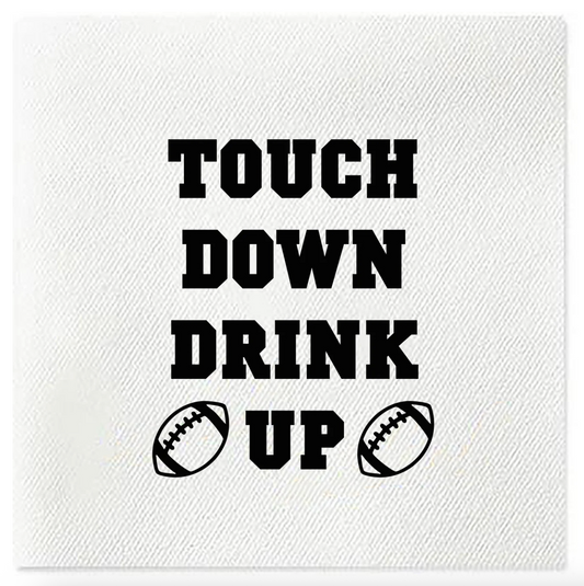 Touch Down Drink Up Napkins