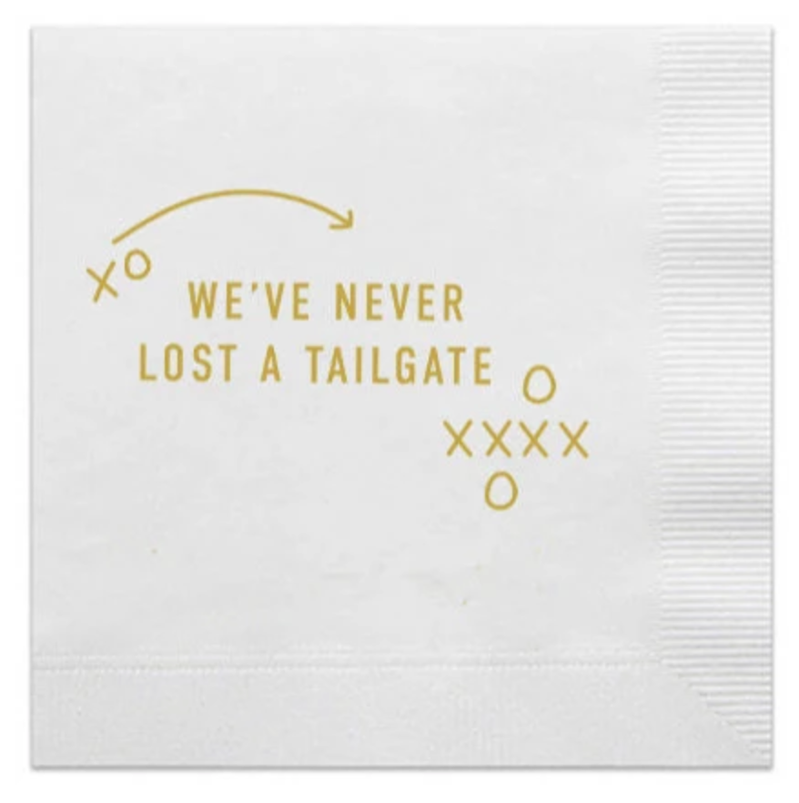 Never Lost a Tailgate Napkins