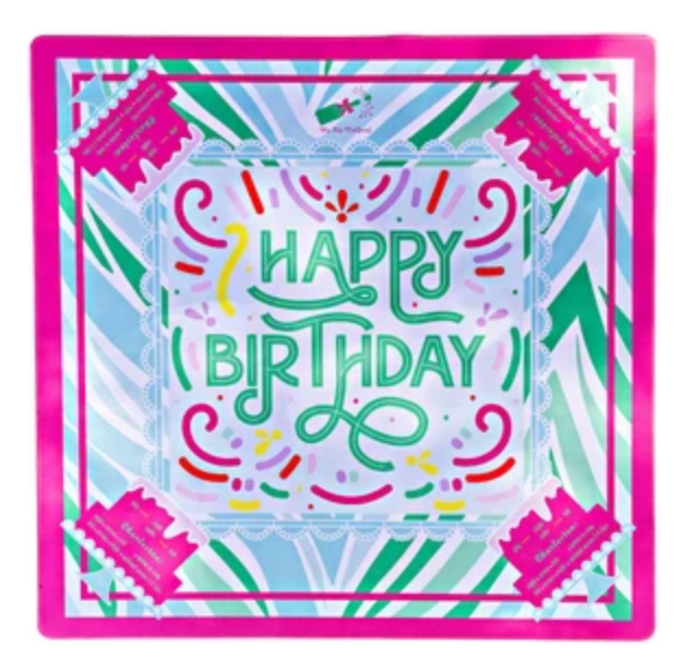 Birthday Mahjong Tiles and Mat Set