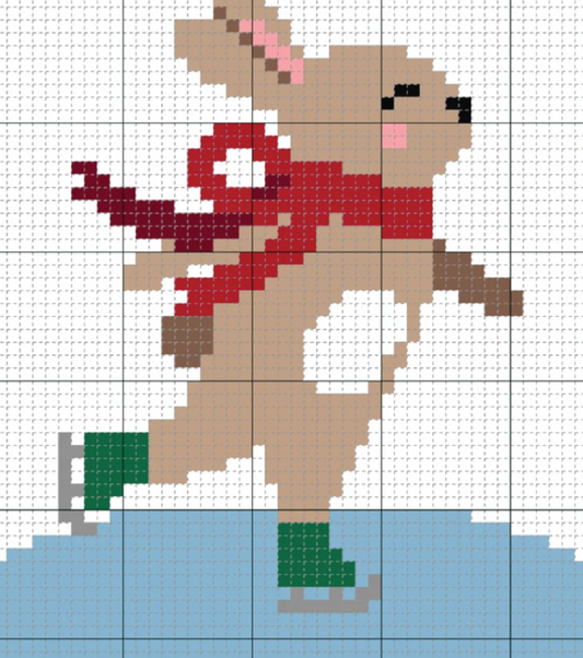 Ice Skating Bunny