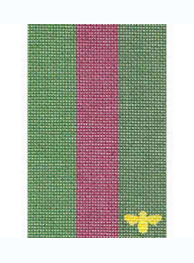 Green/Burgundy Stripe Passport Cover Insert