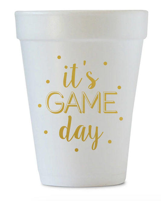 It's Game Day Styrofoam Cups