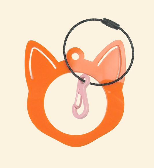 TRUNK Bag Tag: Cat - Orange