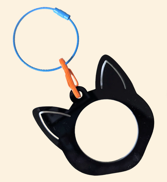 TRUNK Bag Tag: Cat - Black