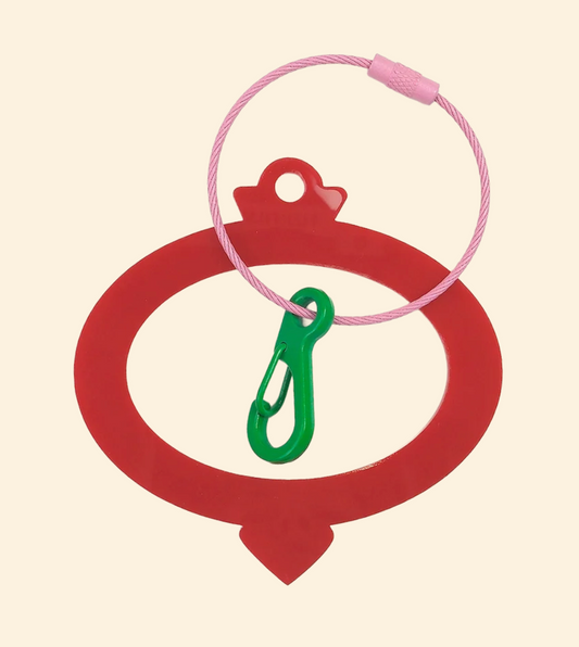 TRUNK Bag Tag: Ornament - Red