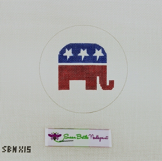 GOP Elephant Ornament