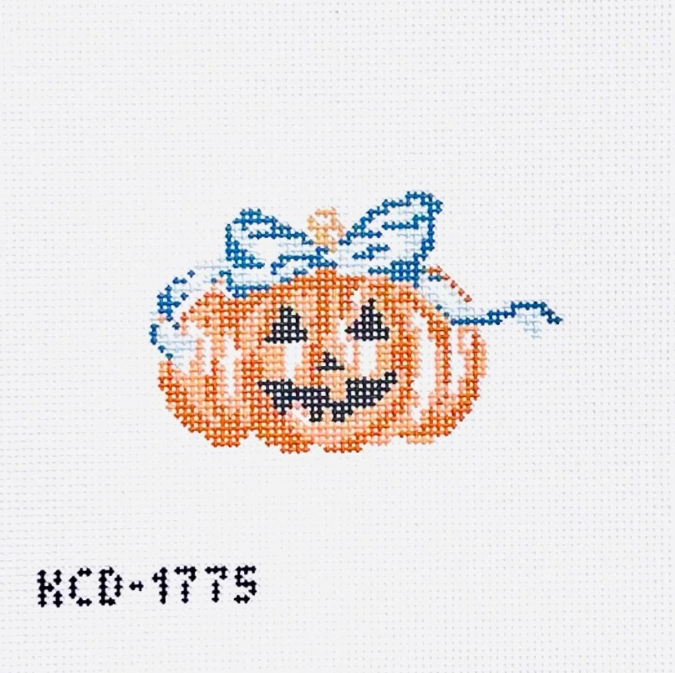 Pumpkin with Blue Bow
